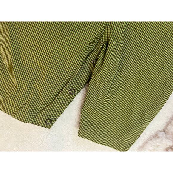 {NWT} ZU Green Gingham Dog Applique' Romper 3 months - Picture 3 of 7